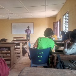 Staff at a PLC meeting
