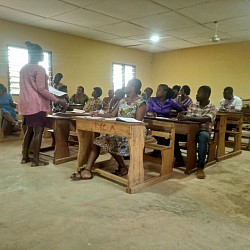 Staff at a Cluster Based INSET hosted by BEPONG R/C 'A' BASIC SCHOOL