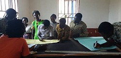 Staff working together (Team Work) at a Capacity Building working