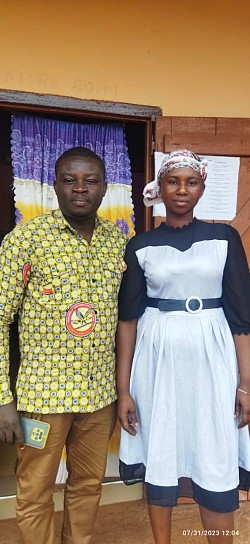 A donor and Head teacher